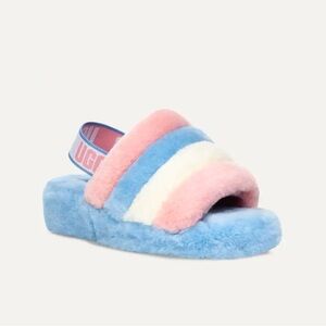 UGG Multicolor Fluffy Sandals